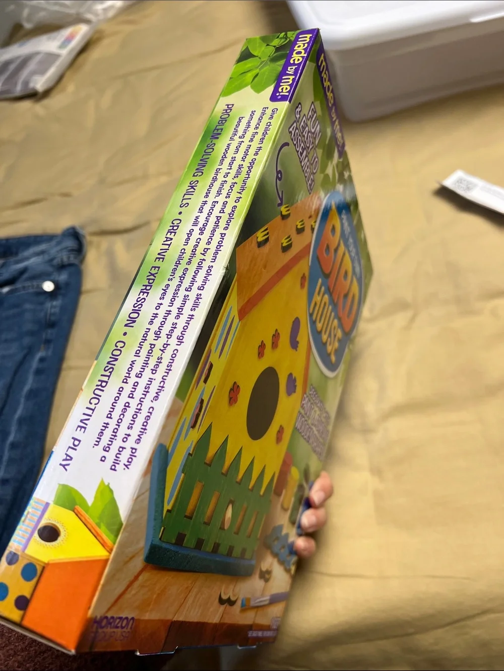 made by me Paint Your Own Bird House Kit - Yellow & Orange